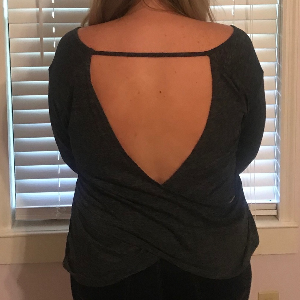Open back blouse